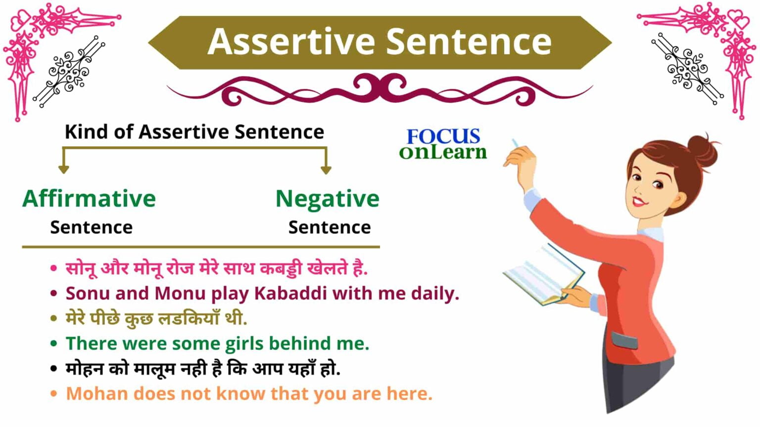 Assertive Sentence In Hindi Rules Definition And Examples