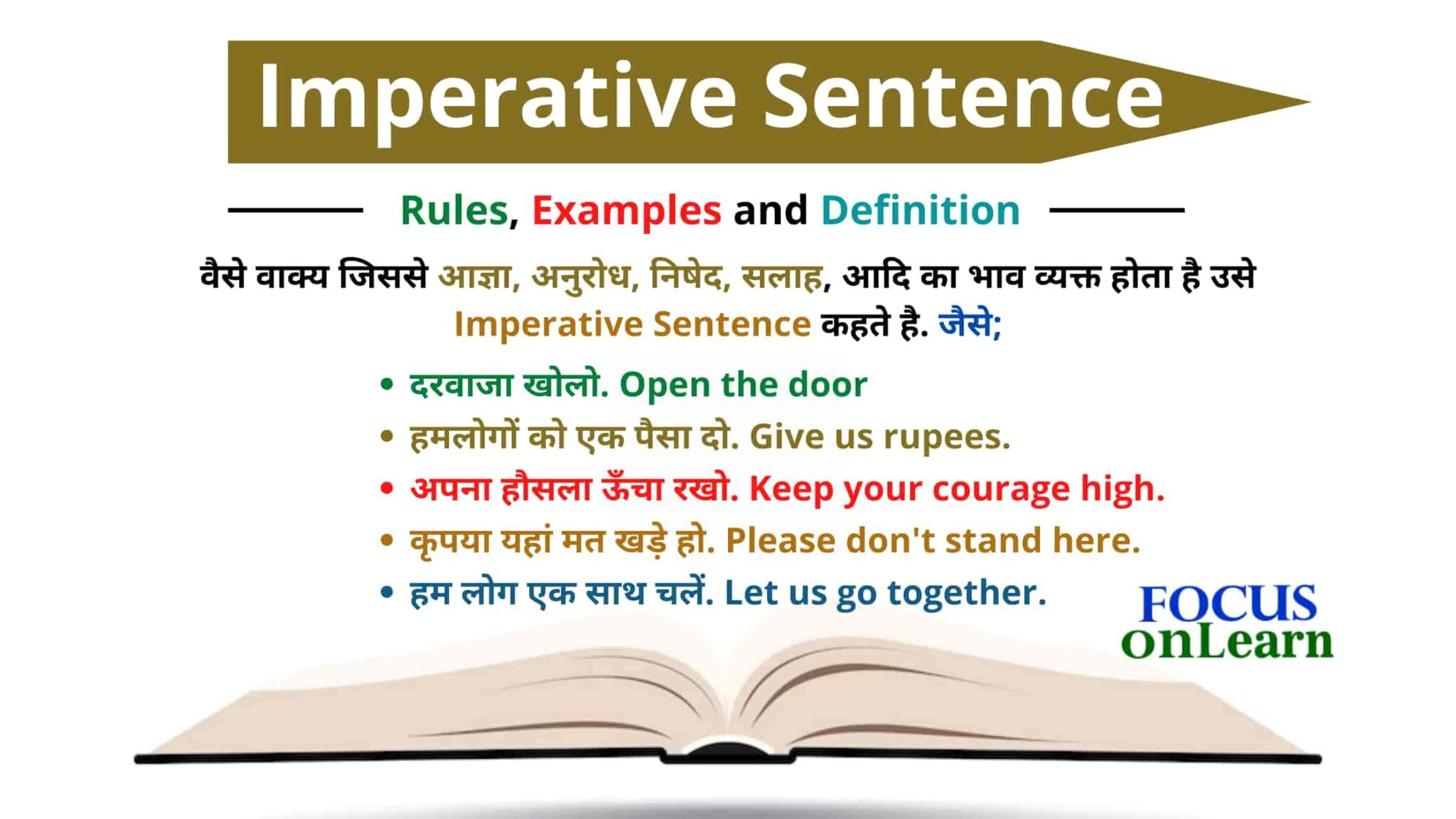 Imperative Sentence In Hindi Rules Examples And Definition